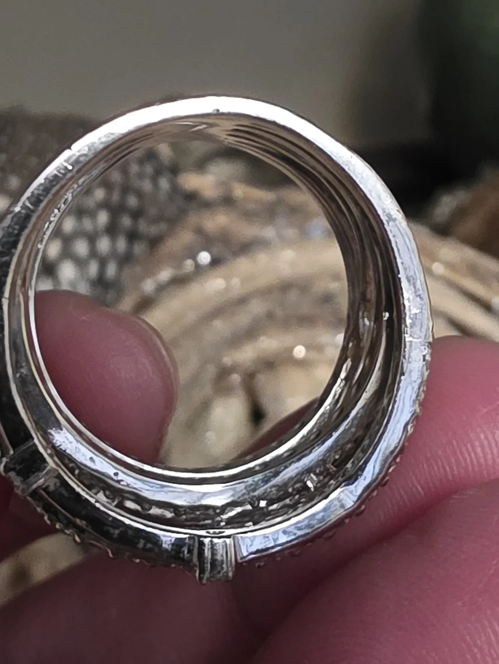 Crislu Entwined Platinum Plated & Silver Multi-Row CZ Wrap Ring - Picture 10 of 16